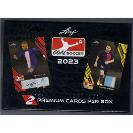 2023 Leaf Goal Soccer Hobby Box New Sealed - 2 Premium Cards Per Box