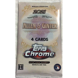 2021 Topps Allen & Ginter Chrome Hobby Baseball Hobby Pack - New!