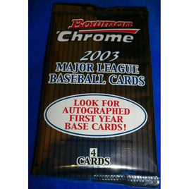 2003 Bowman Chrome Baseball Hobby Pack Cano RC Yr Jeter Refractor? SEALED