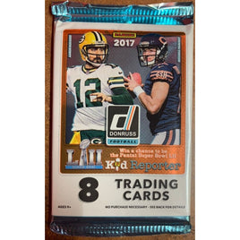 2017 Donruss Football 8 Card Retail Pack - New, Sealed! - Patrick Mahomes RC?