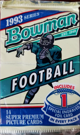 1993 Bowman Football Hobby Pack NEW - Bettis, Bledsoe Rookie RC?