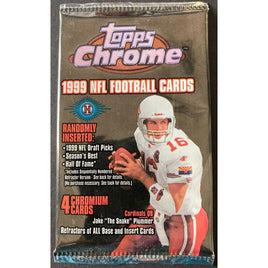 1999 Topps Chrome Football Hobby PACK FACTORY SEALED EDGERRIN JAMES, McNABB RC?