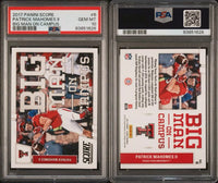 2017 Panini Score #6 Big Man On Campus Patrick Mahomes PSA 10