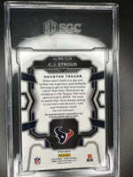2023 Panini Prizm C.J. Stroud Rookie Gear Patch Neon Green Pulsar RC SGC 10