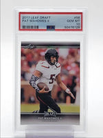 PATRICK MAHOMES II 2017 LEAF DRAFT FOOTBALL ROOKIE RC PSA 10
