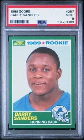 1989 Score #257 Barry Sanders PSA 9