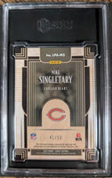 2022 Panini Legacy #'d /50 Mike Singletary #LPA-MS Patch Auto HOF SGC 10