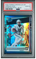 2020 Panini Chronicles DP Donruss Optic Blue Rated Rookie Jordan Love PSA 10