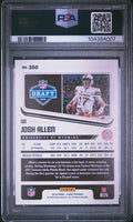 2018 PANINI SCORE #350 JOSH ALLEN ROOKIE RC PSA 9